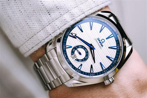 omega aqua terra small seconds.